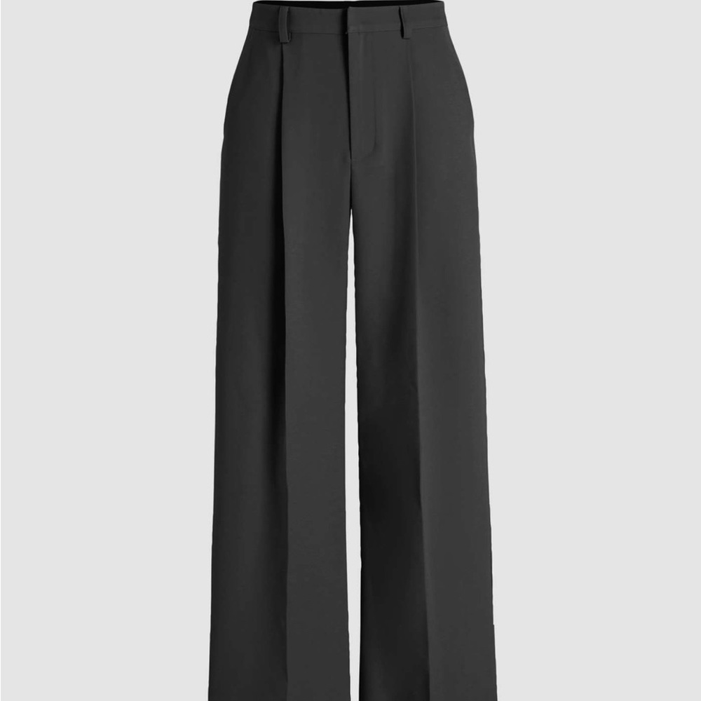 Black high waisted trousers
